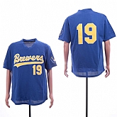Brewers 19 Robin Yount Royal Mesh Throwback Jersey Sguo,baseball caps,new era cap wholesale,wholesale hats